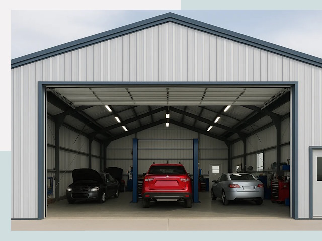 Ангары из сэндвич панелей от 624 руб. в Усть-Илимск