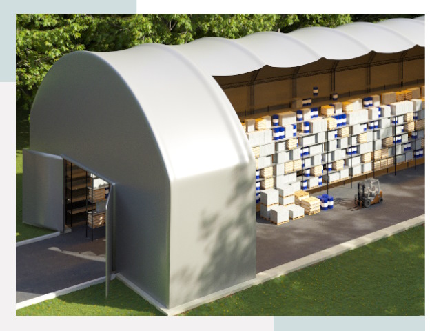 Тентовые ангары в Усть-Илимске