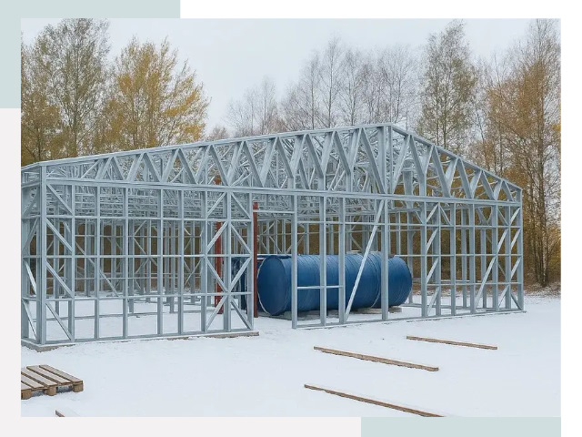 Металлические ангары в Усть-Илимске