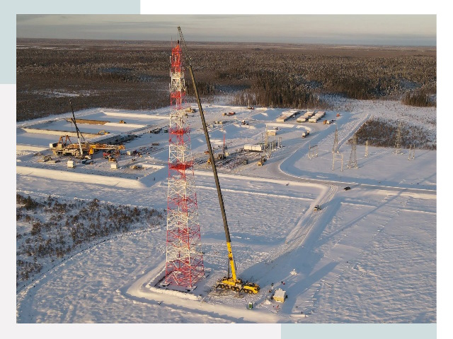 Мачты связи в Усть-Илимске