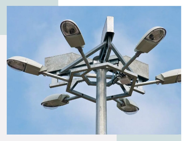 Монтаж осветительных мачт в Усть-Илимске