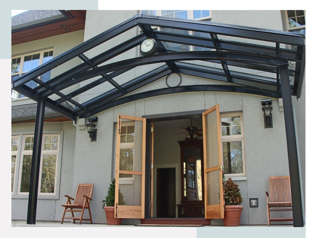 Козырьки металлические в Усть-Илимске