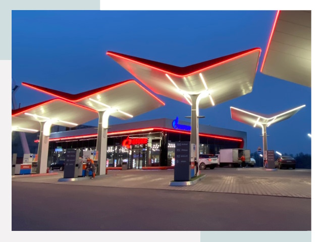 Навесы для АЗС в Усть-Илимске