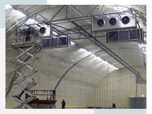 Оснащение ангаров в Усть-Илимске