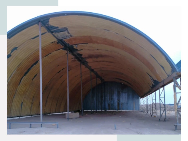 Реконструкция ангаров в Усть-Илимске